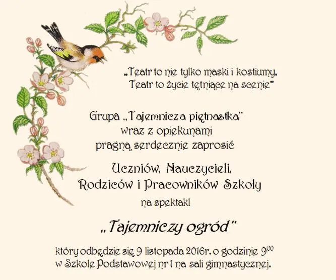 Motyw przewodni spektaklu