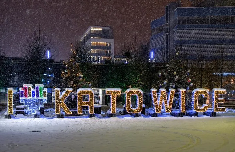 Zimowe spektakle w Katowicach